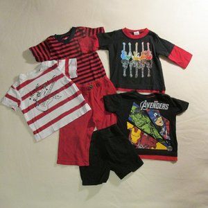 Boys 12M Play Clothes. Stripes, Guitars & Avengers